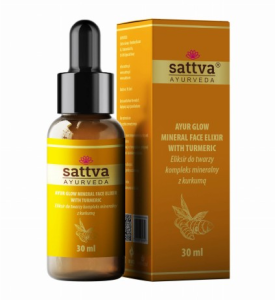 Serum eliksir do twarzy kompleks mineralny z kurkumą 30 ML od SATTVA