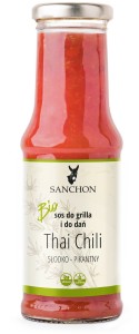 Sos thai chili wegański bezglutenowy BIO 210 ML od SANCHON