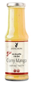 Sos curry mango bezglutenowy BIO 210 ML od SANCHON