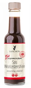 Przyprawa w płynie worcestershire wegańska bezglutenowa BIO 140 ML od SANCHON