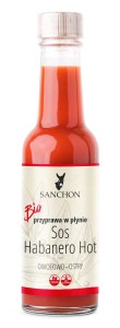 Przyprawa w płynie habanero hot wegańska bezglutenowa BIO 140 ML od SANCHON