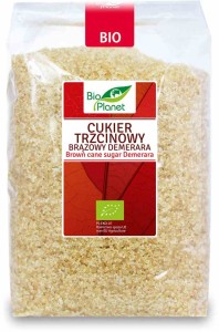 Cukier trzcinowy brązowy demerara BIO 1 kg od BIO PLANET