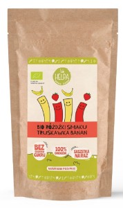 Różdżki smaku mix truskawka banan (liofilizowane owoce) BIO (10 x 2 g) 20 G od HELPA