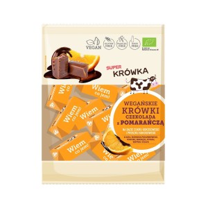Krówki czekolada z pomarańczą bezmleczne bezglutenowe BIO 150 G od ME GUSTO