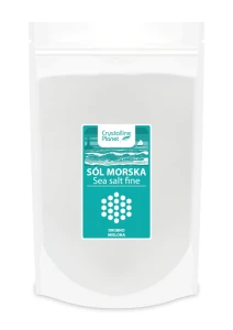 Sól morska drobno mielona 1 kg od CRYSTALLINE PLANET