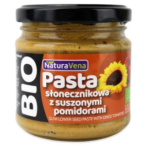 Pasta słonecznikowa z suszonymi pomidorami BIO 185 g od NATURAVENA