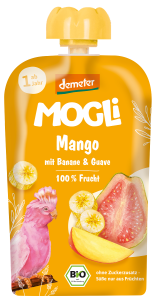 Mus banan guawa mango bez dodatku cukrów od 1 roku demeter BIO 100 g od MOGLI