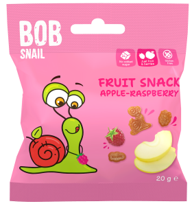 Żelki jabłko malina bez żelatyny bezglutenowe 20 g od BOB SNAIL