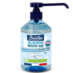Żel do mycia naczyń i rąk na bazie mydła lnianego i alg morskich ECO 500 ml od BRIOCHIN