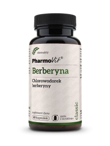 Berberyna (388 mg) bezglutenowa 60 kapsułek od PHARMOVIT