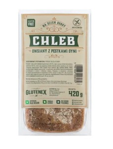 Chleb owsiany z pestkami dyni bezglutenowy 420 g od GLUTENEX