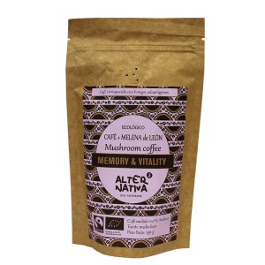 Kawa mielona arabica z lion`s mane FAIR TRADE bezglutenowa BIO 150 g od ALTERNATIVA3
