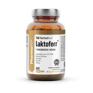 Kapsułki na metabolizm żelaza (laktoferr) bezglutenowe 60 szt. od PHARMOVIT