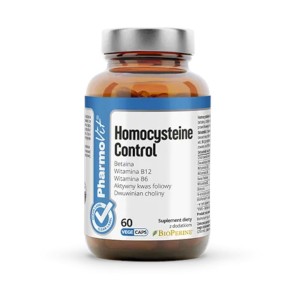 Kapsułki na metabolizm homocysteiny (homocysteine control) bezglutenowe 60 szt. od PHARMOVIT