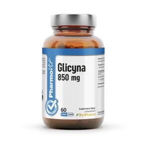 Glicyna (850 mg) bezglutenowa 60 kapsułek od PHARMOVIT