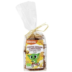 Ciastka owsiane z orzechami włoskimi BIO 170 G od BIOMINKI