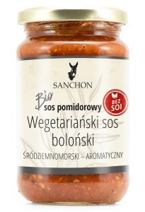 Sos wegański bolognese bezglutenowy BIO 330 ml od SANCHON