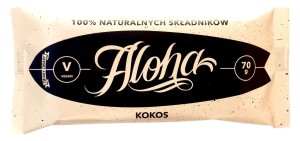 Baton bakaliowy z kokosem aloha bezglutenowy 70 g od ZMIANY ZMIANY