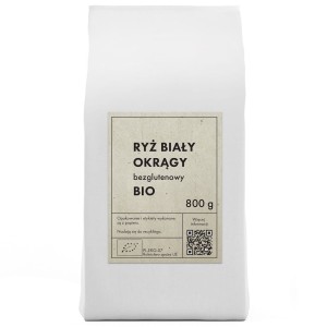 Ryż biały okrągły bezglutenowy BIO 800 g od THE PLANET