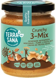 Krem orzechowy crunchy mix (3 orzechy) BIO 250 g od TERRASANA
