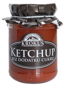 Ketchup bez dodatku cukrów bezglutenowy 180 g od KROKUS