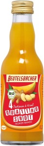 Shot na odporność jabłko mango imbir kurkuma acerola BIO 200 ml od BEUTELSBACHER