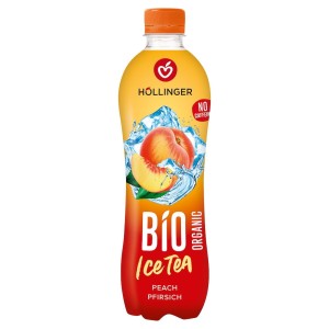 Napój ice tea o smaku brzoskwiniowym BIO 500 ml od HOLLINGER