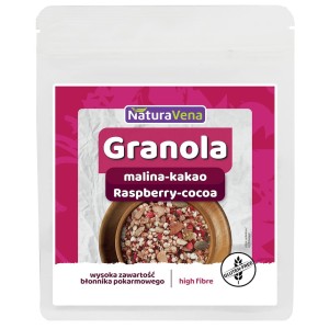 Granola malina kakao bezglutenowa 200 g od NATURAVENA