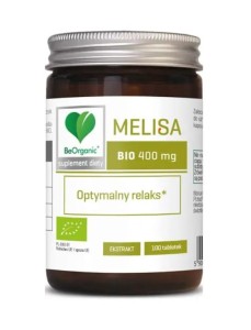 Melisa ekstrakt BIO (400 mg) 100 tabletek od BE ORGANIC