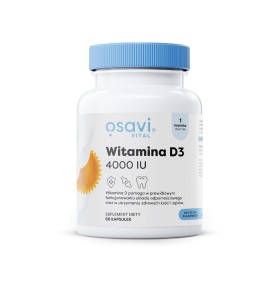 Witamina D3 100 µg (4000 j.m) bezglutenowa 60 kapsułek od OSAVI