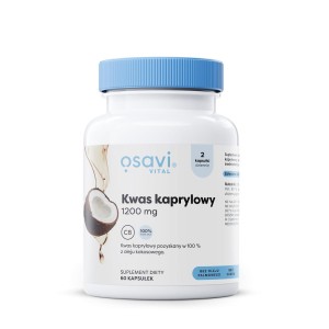 Kwas kaprylowy (600 mg) bezglutenowy 60 kapsułek od OSAVI