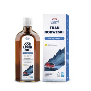 Tran norweski OMEGA 3 (1000 mg) o smaku cytrynowym 250 ml od OSAVI