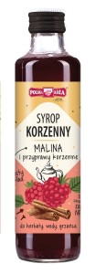 Syrop korzenny z malinami 250 ml od POLSKA RӯA
