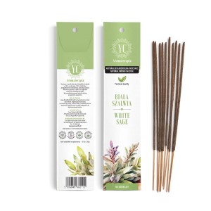 Kadzidełka indyjskie biała szałwia (10 szt.) 16 g od YOUR CANDLE