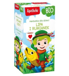 Herbatka dla dzieci lipa, czarny bez, rumianek BIO (20 x 1,5 g) 30 g od APOTHEKE