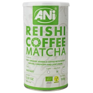 Kawa rozpuszczalna arabica z reishi i matchą BIO 100 g od ANI