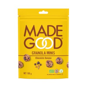 Granola kulki z czekoladą i bananem bezglutenowe BIO 100 g od MADEGOOD
