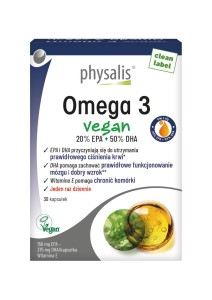 Omega 3 vegan 30 kapsułek od PHYSALIS