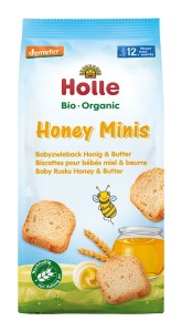 Sucharki z miodem i masłem od 12 m-ca demeter BIO 100 g od HOLLE