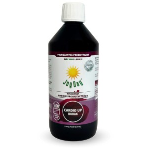 Koncentrat napoju proBIOtycznego cardio up burak bezglutenowy BIO 500 ml od JOY DAY