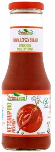 Ketchup pikantny bezglutenowy BIO 315 g od PRIMAECO