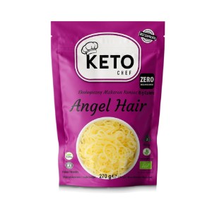 Makaron (konjac) angel hair bezglutenowy BIO 270 g (200 g) od KETO CHEF