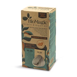 Farba do włosów popielato perłowy jasny naturalny blond (10.28) 170 ml od BIOMAGIC