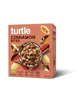 Poduszki zbożowe cynamonowe 30 % mniej cukru bezglutenowe BIO 300 g od TURTLE
