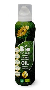 Olej słonecznikowy (spray) do gotowania i smażenia tłoczony na zimno BIO 200 ml od EKKO