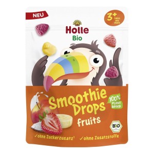 Chrupki owocowe liofilizowane do smoothie bez dodatku cukrów od 3 roku BIO 15 g od HOLLE