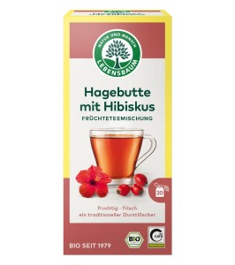 Herbatka dzika róża z hibiskusem BIO (20 x 2,5 g) 50 g od LEBENSBAUM