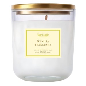 Świeca sojowa zapachowa wanilia francuska 180 ml od YOUR CANDLE