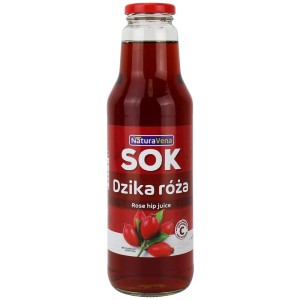 Sok z dzikiej róży 100 % 750 ml od NATURAVENA