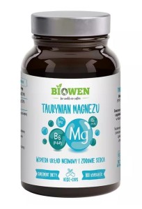 Taurynian magnezu + witamina B6 100 kapsułek od BIOWEN
